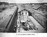 C. B. & Q. Railroad Depot at Albia
